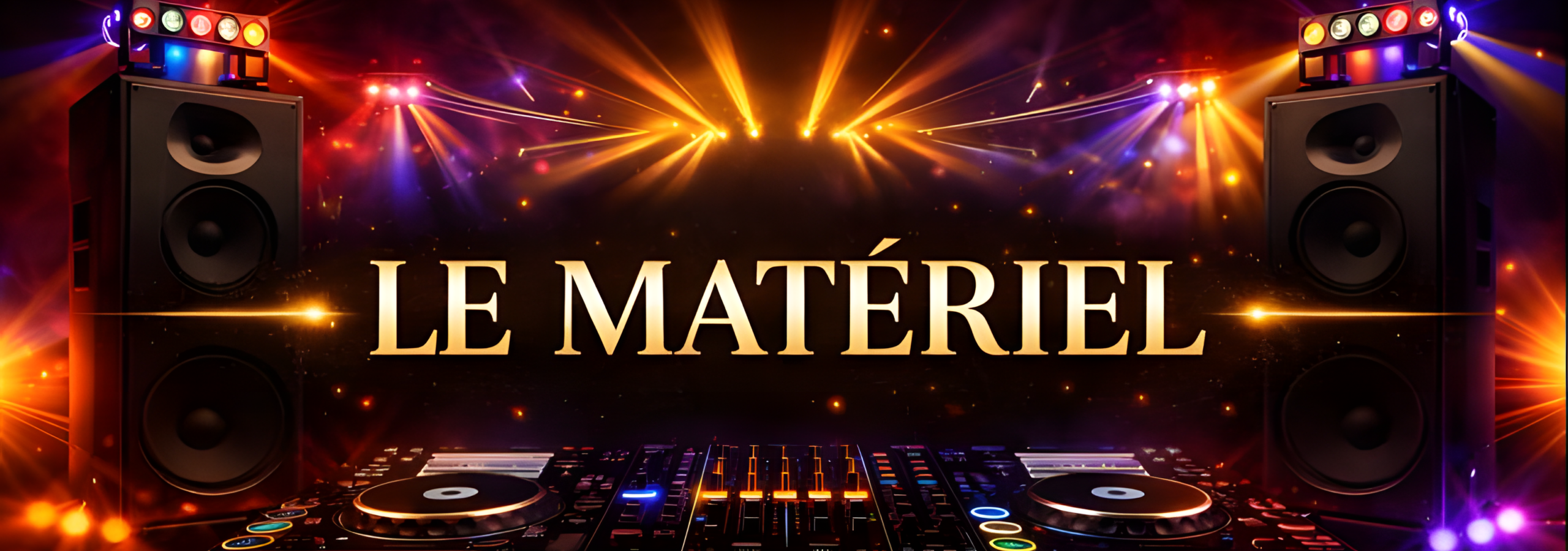 Le matériel – Sono, lumière et effets